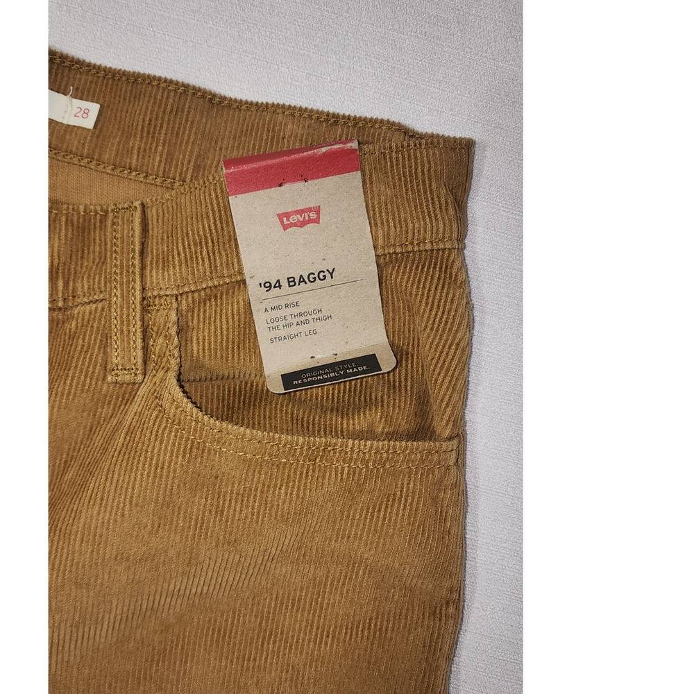 Levi's 94 baggy mid rise loose hips and thigh 28x31 inches women's Corduroy - Picture 5 of 8